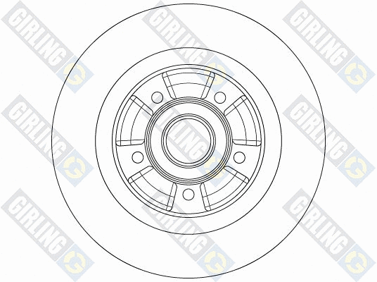 6062016 GIRLING Тормозной диск (фото 2)