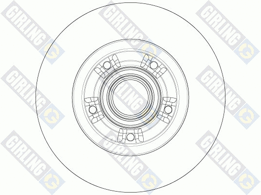 6062036 GIRLING Тормозной диск (фото 2)