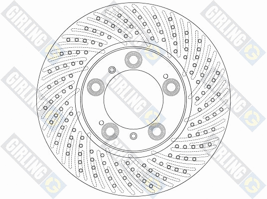 6062135 GIRLING Тормозной диск (фото 2)