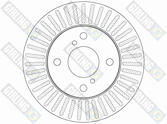 6062141 GIRLING Тормозной диск (фото 2)