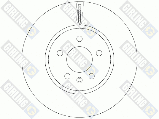 6062601 GIRLING Тормозной диск (фото 1)