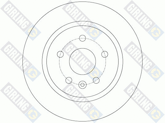 6063404 GIRLING Тормозной диск (фото 2)