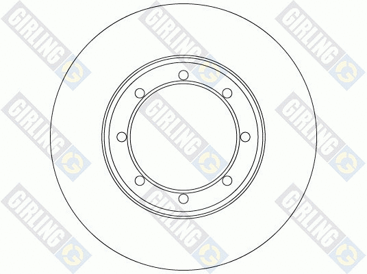6063724 GIRLING Тормозной диск (фото 2)
