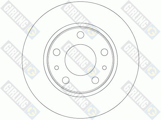6064123 GIRLING Тормозной диск (фото 2)