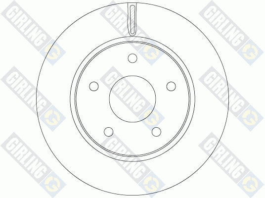 6064151 GIRLING Тормозной диск (фото 2)