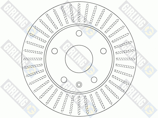 6064411 GIRLING Тормозной диск (фото 2)