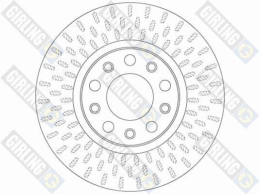 6064501 GIRLING Тормозной диск (фото 2)