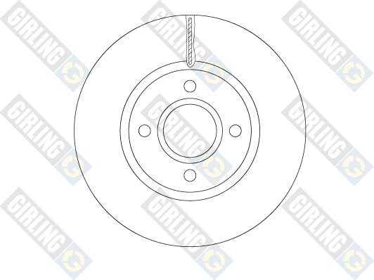 6065091 GIRLING Тормозной диск (фото 1)