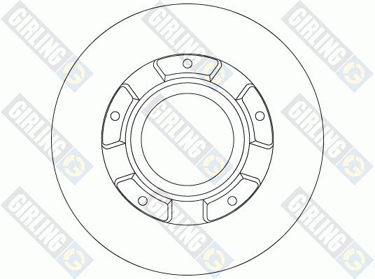 6065105 GIRLING Тормозной диск (фото 2)
