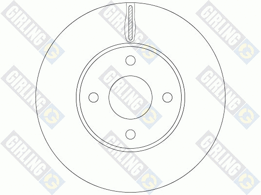6065201 GIRLING Тормозной диск (фото 2)