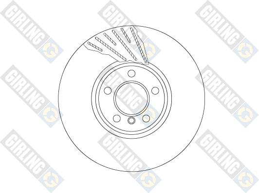 6066125 GIRLING Тормозной диск (фото 1)