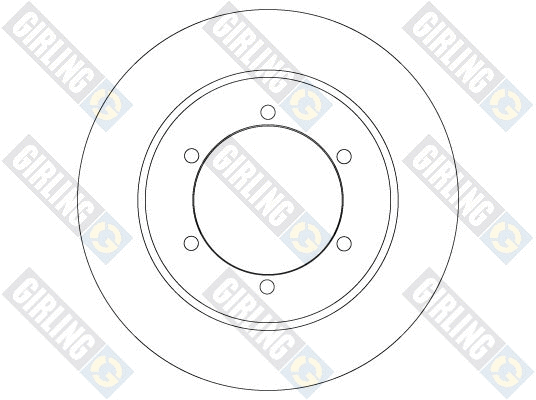 6067902 GIRLING Тормозной диск (фото 1)