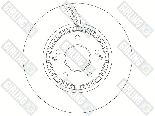6068835 GIRLING Тормозной диск (фото 1)