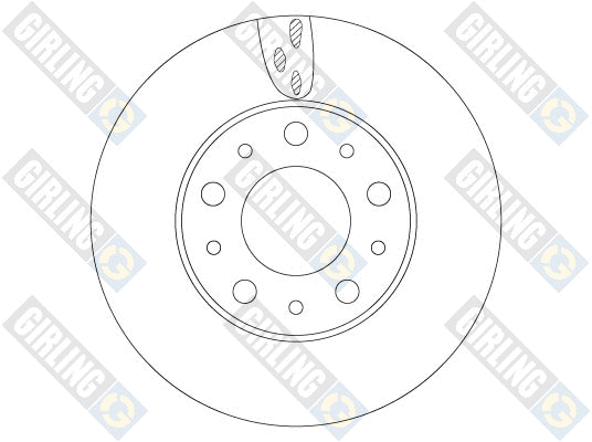 6069185 GIRLING Тормозной диск (фото 1)