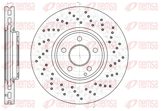 61123 10 KAWE Тормозной диск (фото 1)