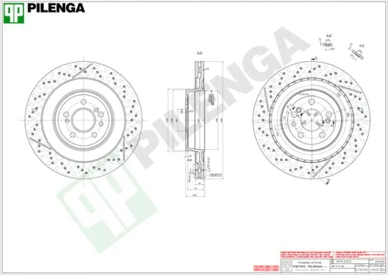 V1001 PILENGA Тормозной диск (фото 1)