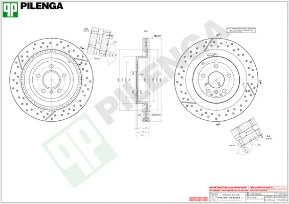 V1006 PILENGA Тормозной диск (фото 1)