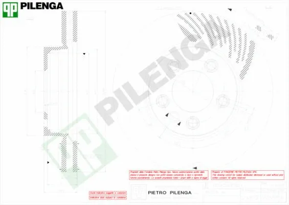 V858R PILENGA Тормозной диск (фото 1)