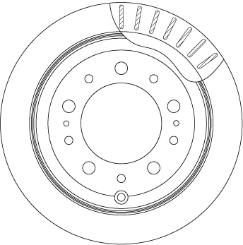 DF4483 TRW Тормозной диск (фото 2)