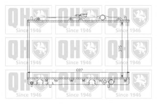 QER1198 QUINTON HAZELL Радиатор охлаждения двигателя (фото 1)