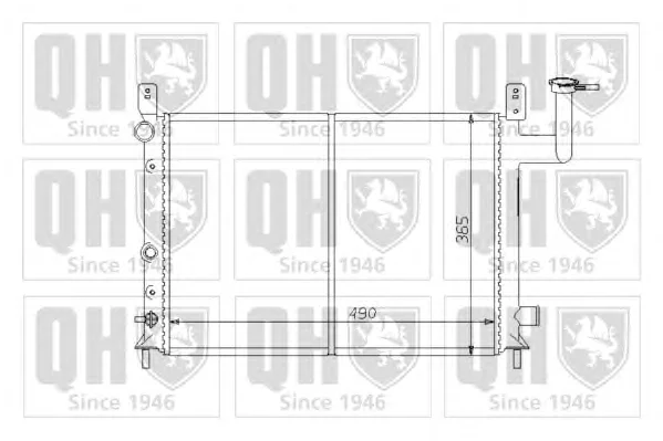 QER1216 QUINTON HAZELL Радиатор охлаждения двигателя (фото 1)