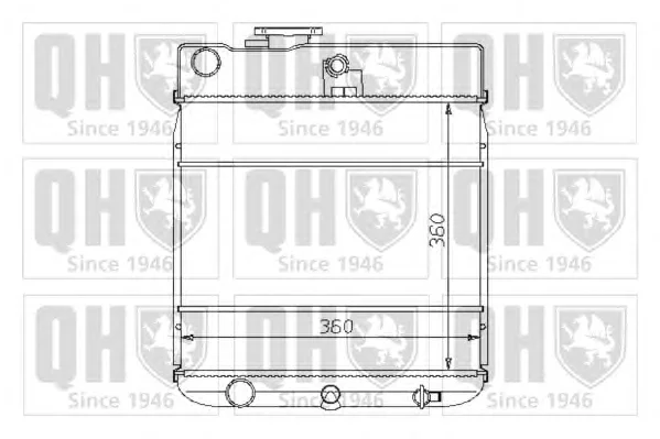 QER1257 QUINTON HAZELL Радиатор охлаждения двигателя (фото 1)