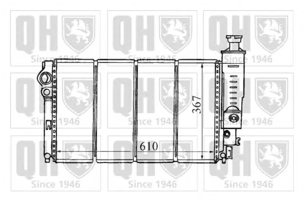 QER1271 QUINTON HAZELL Радиатор охлаждения двигателя (фото 1)