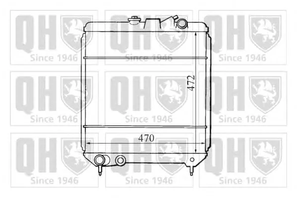 QER1276 QUINTON HAZELL Радиатор охлаждения двигателя (фото 1)