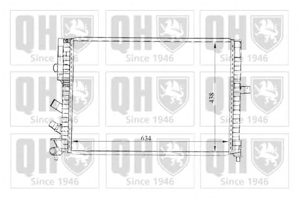 QER1303 QUINTON HAZELL Радиатор охлаждения двигателя (фото 1)