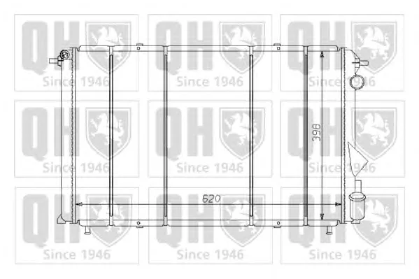 QER1310 QUINTON HAZELL Радиатор охлаждения двигателя (фото 1)