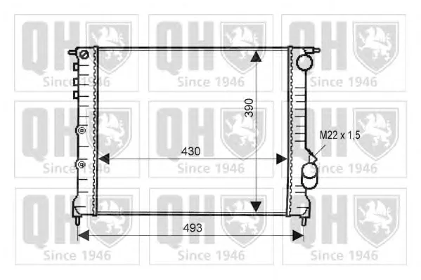 QER1314 QUINTON HAZELL Радиатор охлаждения двигателя (фото 1)