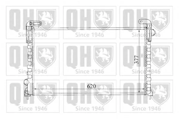 QER1341 QUINTON HAZELL Радиатор охлаждения двигателя (фото 1)