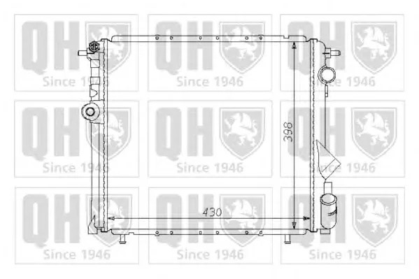 QER1348 QUINTON HAZELL Радиатор охлаждения двигателя (фото 1)