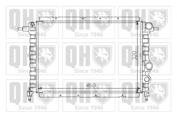QER1349 QUINTON HAZELL Радиатор охлаждения двигателя (фото 1)