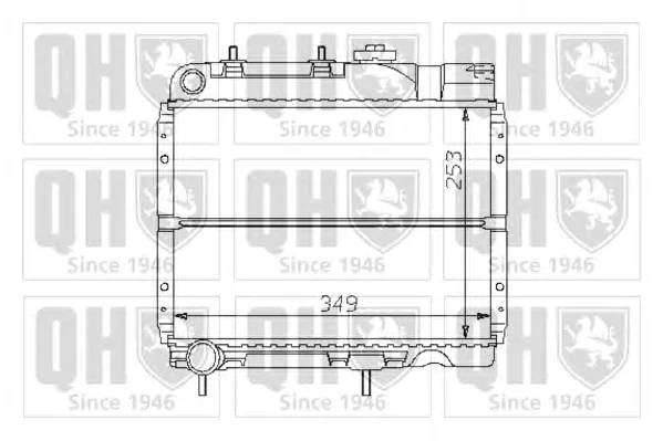 QER1354 QUINTON HAZELL Радиатор охлаждения двигателя (фото 1)