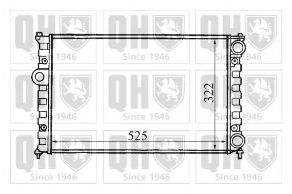 QER1356 QUINTON HAZELL Радиатор охлаждения двигателя (фото 1)