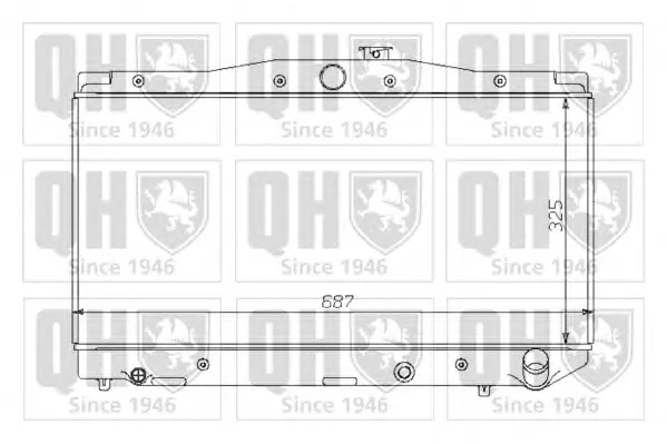QER1392 QUINTON HAZELL Радиатор охлаждения двигателя (фото 1)