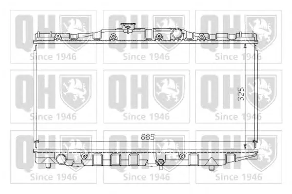 QER1398 QUINTON HAZELL Радиатор охлаждения двигателя (фото 1)