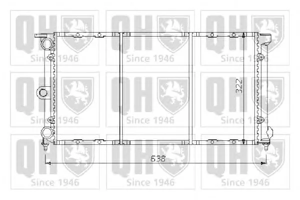QER1400 QUINTON HAZELL Радиатор охлаждения двигателя (фото 1)