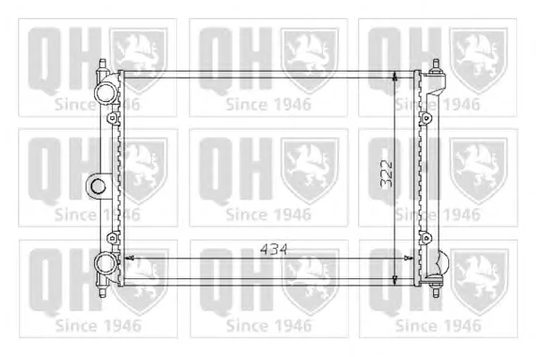 QER1407 QUINTON HAZELL Радиатор охлаждения двигателя (фото 1)