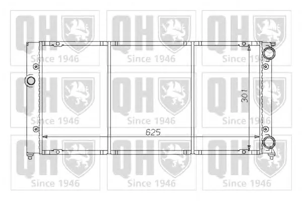 QER1414 QUINTON HAZELL Радиатор охлаждения двигателя (фото 1)