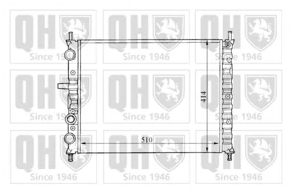 QER1479 QUINTON HAZELL Радиатор охлаждения двигателя (фото 1)