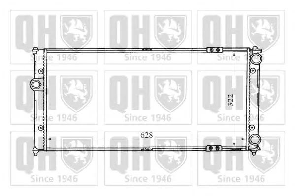 QER1665 QUINTON HAZELL Радиатор охлаждения двигателя (фото 1)
