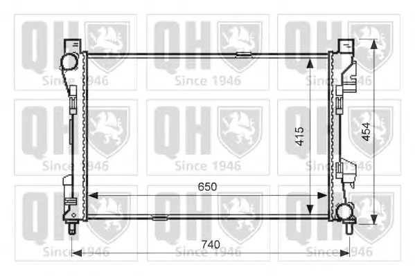 QER1819 QUINTON HAZELL Радиатор охлаждения двигателя (фото 1)