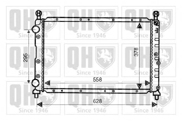 QER1890 QUINTON HAZELL Радиатор охлаждения двигателя (фото 1)