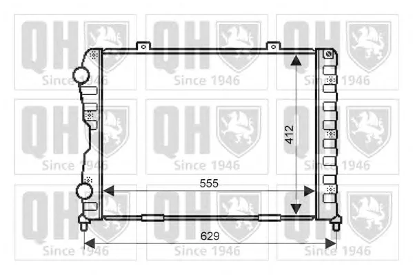 QER1894 QUINTON HAZELL Радиатор охлаждения двигателя (фото 1)