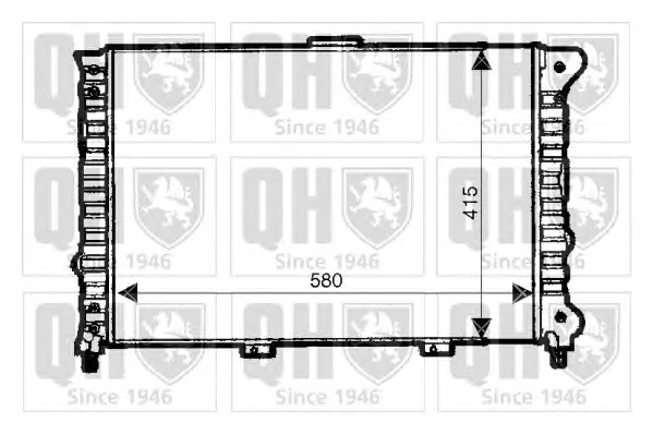 QER1895 QUINTON HAZELL Радиатор охлаждения двигателя (фото 1)