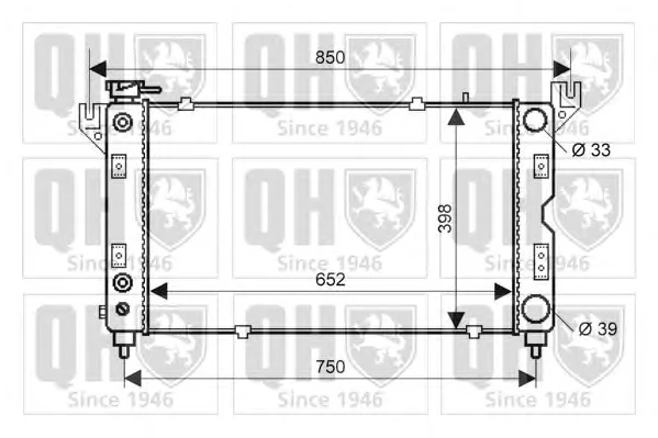QER1905 QUINTON HAZELL Радиатор охлаждения двигателя (фото 1)