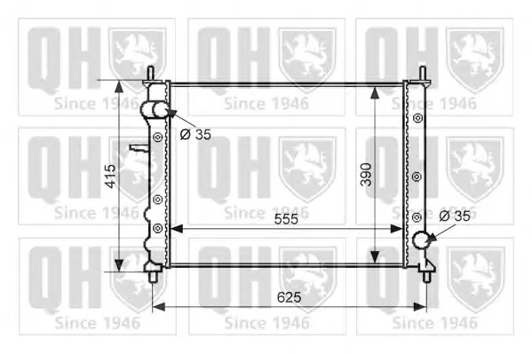 QER1922 QUINTON HAZELL Радиатор охлаждения двигателя (фото 1)