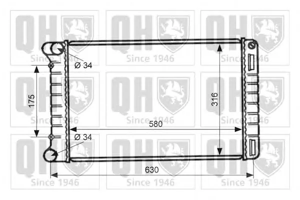 QER1932 QUINTON HAZELL Радиатор охлаждения двигателя (фото 1)